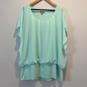 JM Collection Chiffon Blouse Women Plus Size 2X